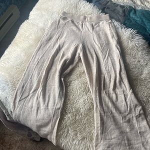 Christy Dawn Cream Knit pants